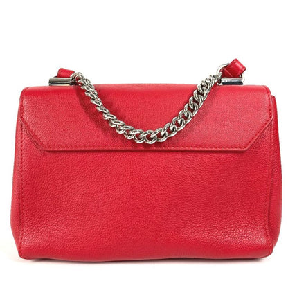 Louis Vuitton Handbag Lock Me 2 BB M51202 Calf Leather Ruby Red