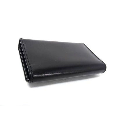 Prada Key Case Black Leather Silver Key Holder — view 2