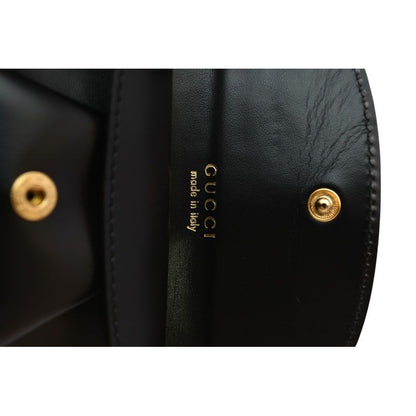 Gucci Coin Case Purse Wallet Vintage Leather Black 030 2091 — view 6