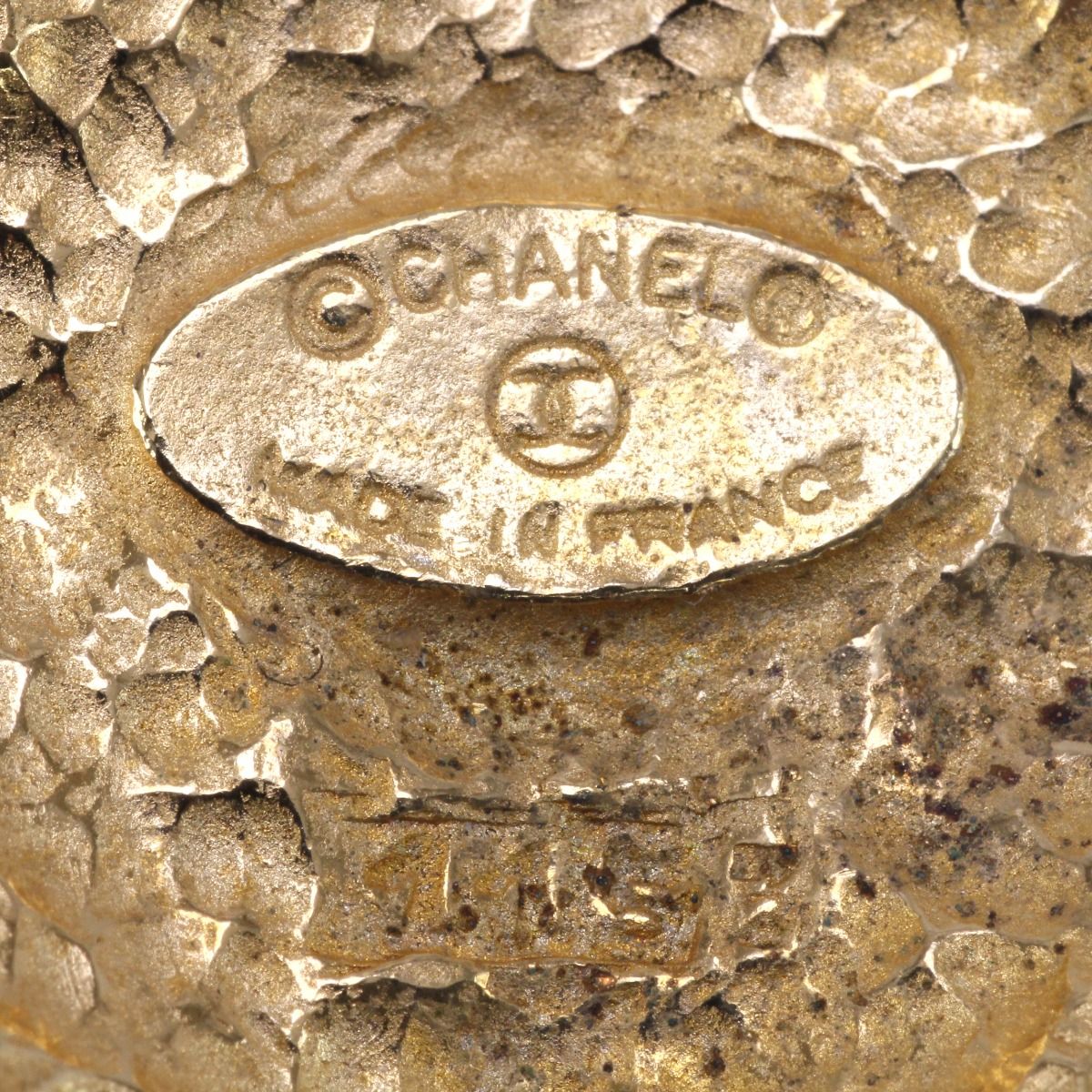 Chanel Coco Mark Brooch Diamond Shape Gold