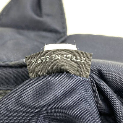 Prada Reversible Tote Shoulder Bag Handbag 2WAY Check Black Green Nylon Women