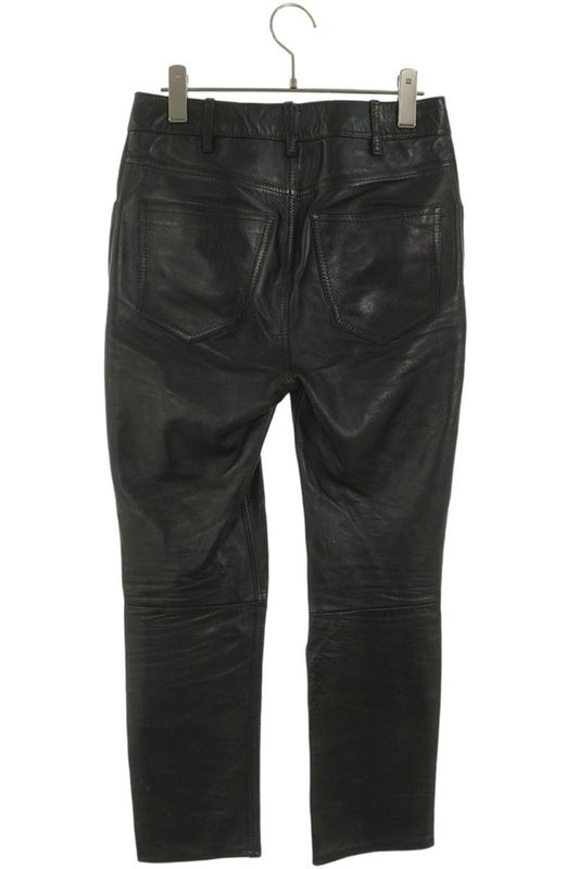 Celine 2g300280d Soft Lambskin Leather Long Pants Men's 44