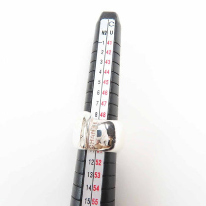 Chanel Vintage Logo Ring SV 925 Silver Size 10 Weight 18 g Ladies