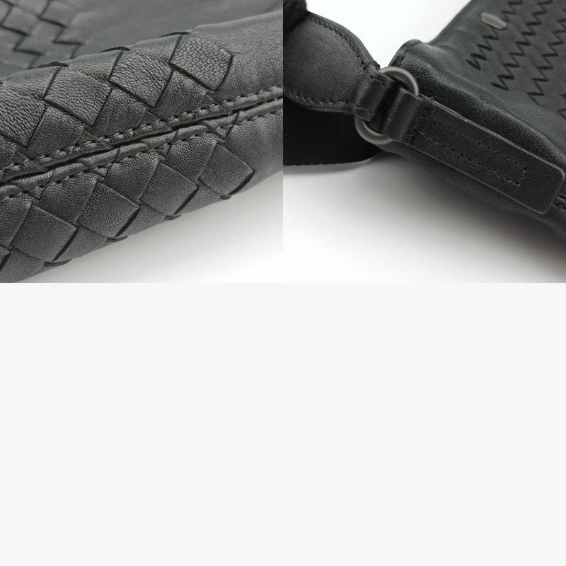 Bottega Veneta Intrecciato Black Lambskin B03396322z