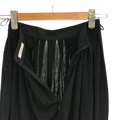 Celine - Phoebe Period Triacetate Pleated Wide Pants - 36 - Black - Women's