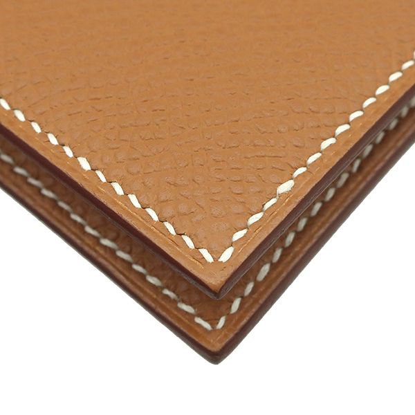 Hermes Bifold Wallet Bearn Compact Vaux Epson Gold Silver Hardware Never Used