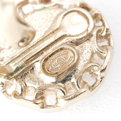 Chanel Earrings Earring Gold Here Mark