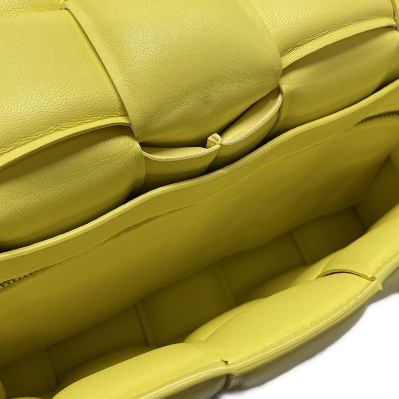 Bottega Veneta Shoulder Bag Padded Cassette Yellow Lambskin