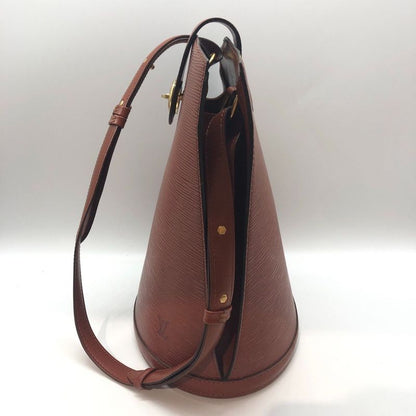 Louis Vuitton Epi Cluny M52253 Shoulder Bag Kenya Brown Ladies Used 005834