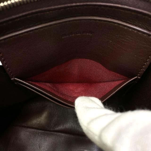 Celine U-sd-1116 Clutch Bag Clutch Pochette Second Bag Check Dark Brown Bicolor