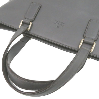 Gucci Bamboo 365345 Leather Grey Tote Bag 0835 Gucci