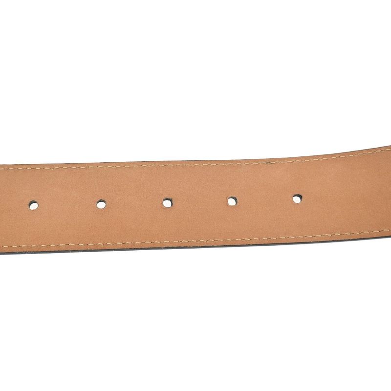 Fendi Belt FF Logo Zucca Pattern Brown Black Silver 37ka756