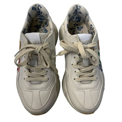 2984 Gucci 524990 Light Glitter Logo Sneakers Shoes Preowned Excellent Condition