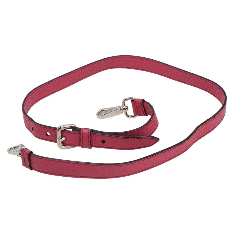 Prada Shoulder Strap Name Tag Clochette Key Padlock Set Pink Leather Women Prada