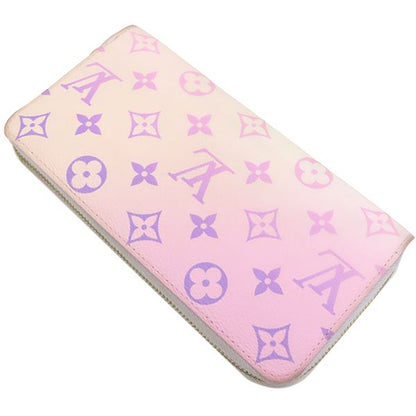 Louis Vuitton Long Wallet Zippy Wallet Monogram Canvas Sunrise Pastel Gold