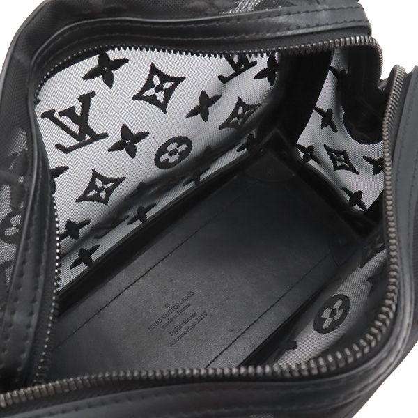 Louis Vuitton Shoulder Bag Soft Trunk Monogram Mesh Black Hardware Black M53964
