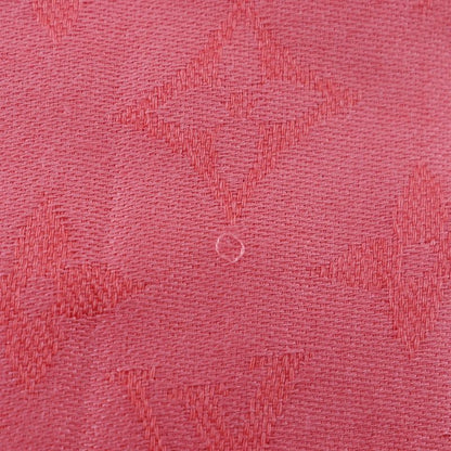 Louis Vuitton Shawl Monogram 402336 Silk And Wool Red Women's Stole