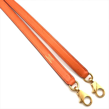 Hermes Kelly Bolide Gold Leather Shoulder Strap Bag Orange