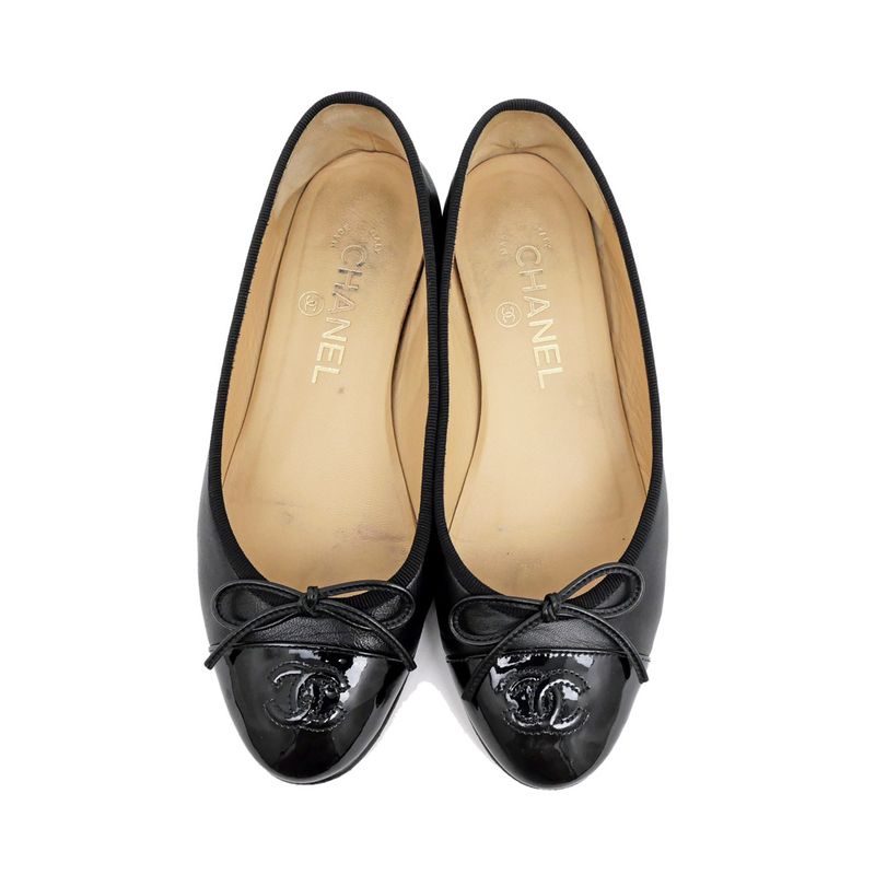 Chanel Valerie Nash Black Ribbon G02819 Size 36C Shoes Women's Women