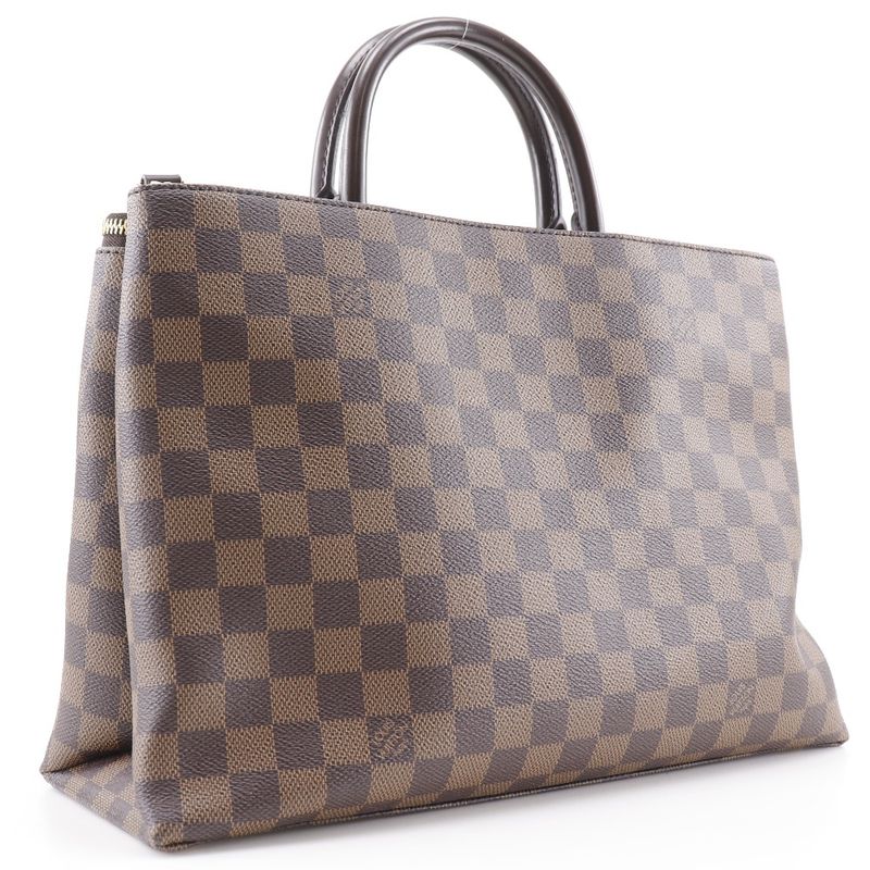 Louis Vuitton Brompton 2-way Shoulder N41582 Damier Canvas Brown Tr0186 Ladies