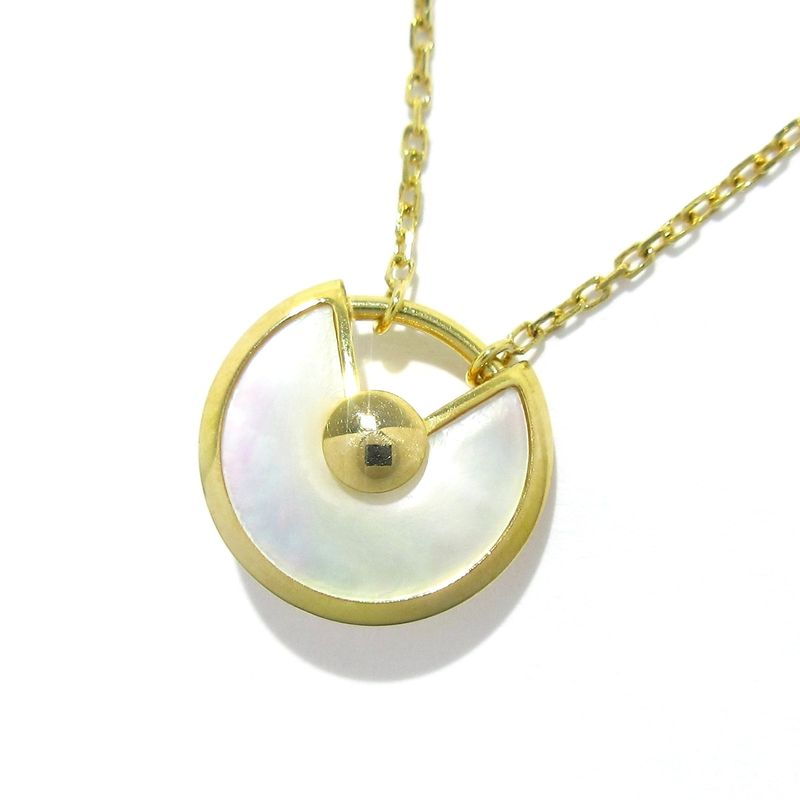 Cartier Necklace Amulet De Cartier Necklace XS 18K Yellow Gold White Mother-of-p