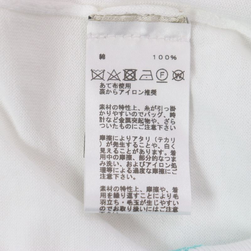 Hermes 23SS 100% Cotton Layered Design Crew Neck High Gauge Knit Sweater White