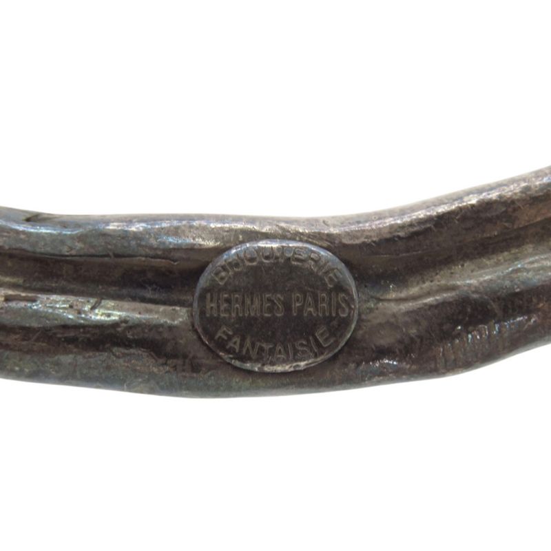 Hermes Vintage Metal Silver Choker 0858 Hermes