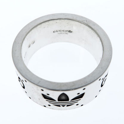 Gucci Adidas Collaboration Ring Engraving Wide Trefoil 17 Ag925 Jewelry