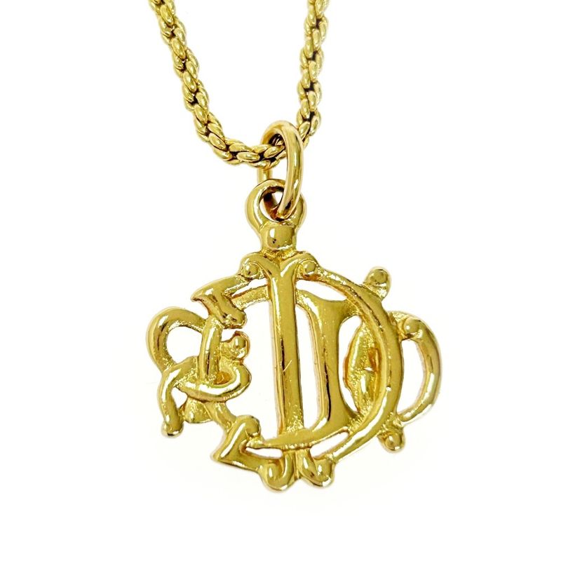 Christian Dior GP Emblem Necklace Women's Gold 465487 Necklace
