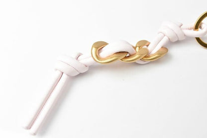 Bottega Veneta Key Ring Key Holder Bottega Veneta Nappa Baby Pink Mattogo Old