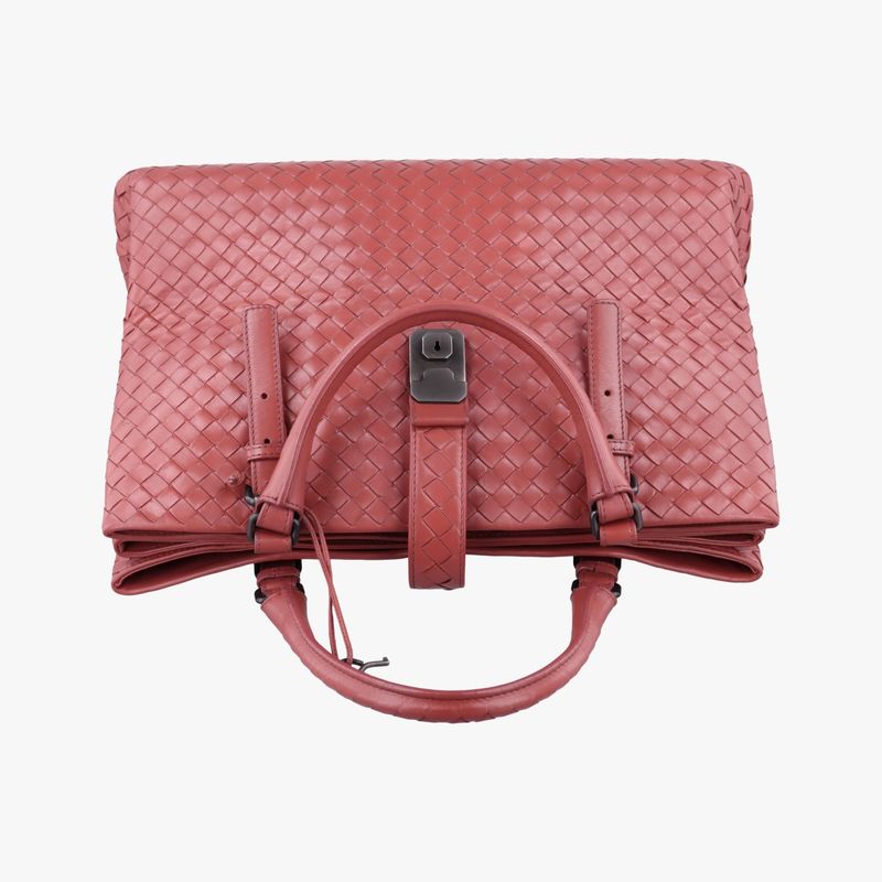 Bottega Veneta Roma Intrecciato Burgundy Lambskin B01570745e