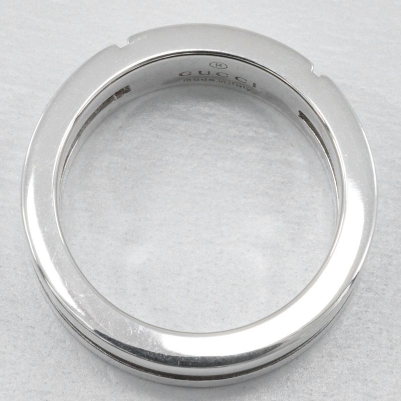 Gucci Logo Silver 925 9.5 Ladies 6.1g Ring
