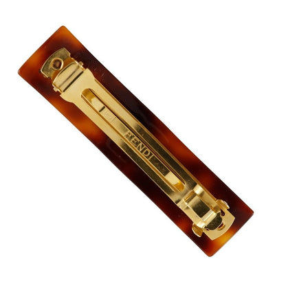 Fendi Vintage Synthetic Resin Gold Ladies Barrette