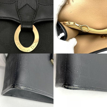 Dior Christian Dior Handbag Black PVC Trotter Total Ladies Fashion Branded High