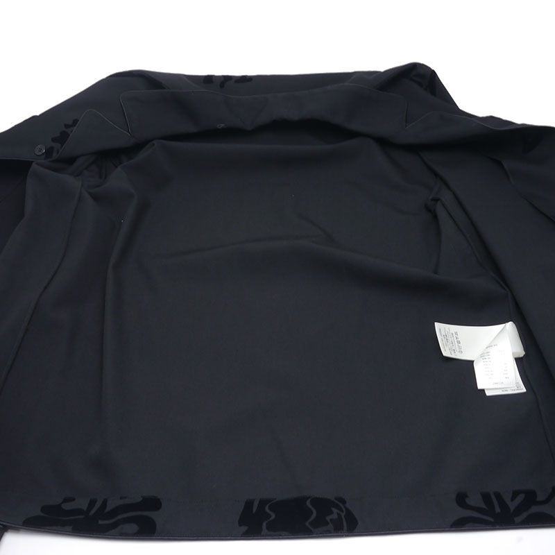 Louis Vuitton Flower Flocked Pajama Shirt Size XS Black