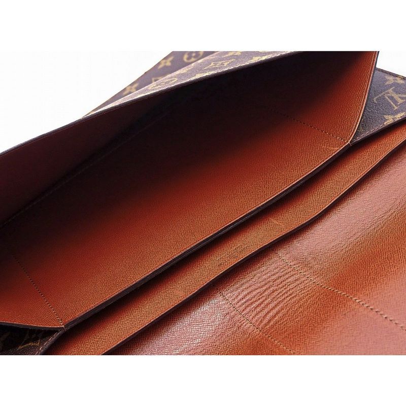 Louis Vuitton Poche Diplomat Homme Monogram Canvas Bag Clutch Bag Document Case