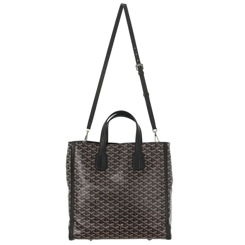 Goyard Sac Voltaire PVC Coated Canvas 2-way Handbag For Men