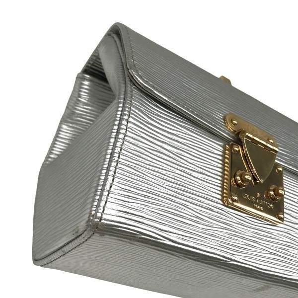 Louis Vuitton Epi Galaxia Vanity Hand Bag Metallic Silver