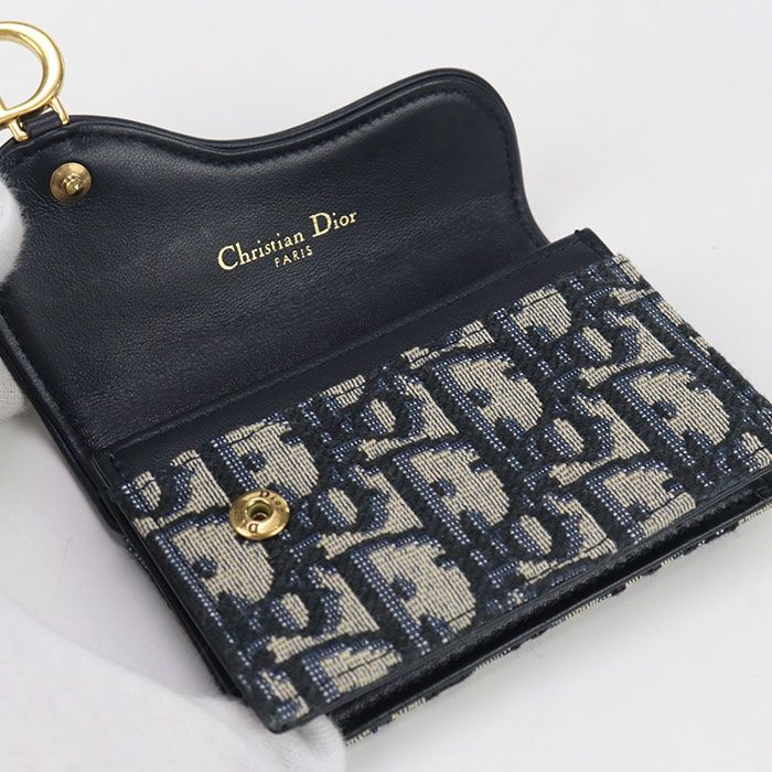 DIOR Bloom Card Holder Saddle S5611 CTZQ M928 Business Card Holder Dior Oblique
