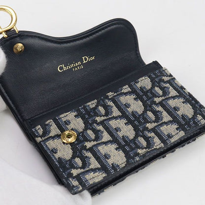DIOR Bloom Card Holder Saddle S5611 CTZQ M928 Business Card Holder Dior Oblique