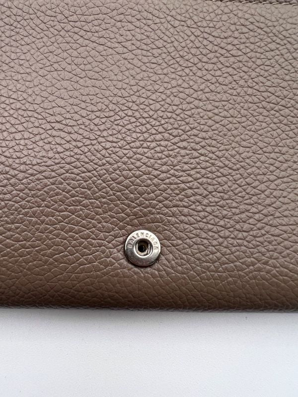 Balenciaga Long Wallet Logo Everyday Leather Beige 30bs131