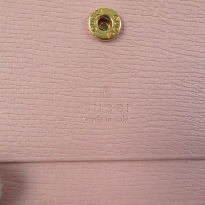 Gucci 772639 Script Mini Wallet With Logo Hardware Leather Bifold Wallet Light