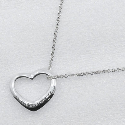 Tiffany & Co Open Heart Elsa Peretti 925 Silver Ladies 2.5g Necklace
