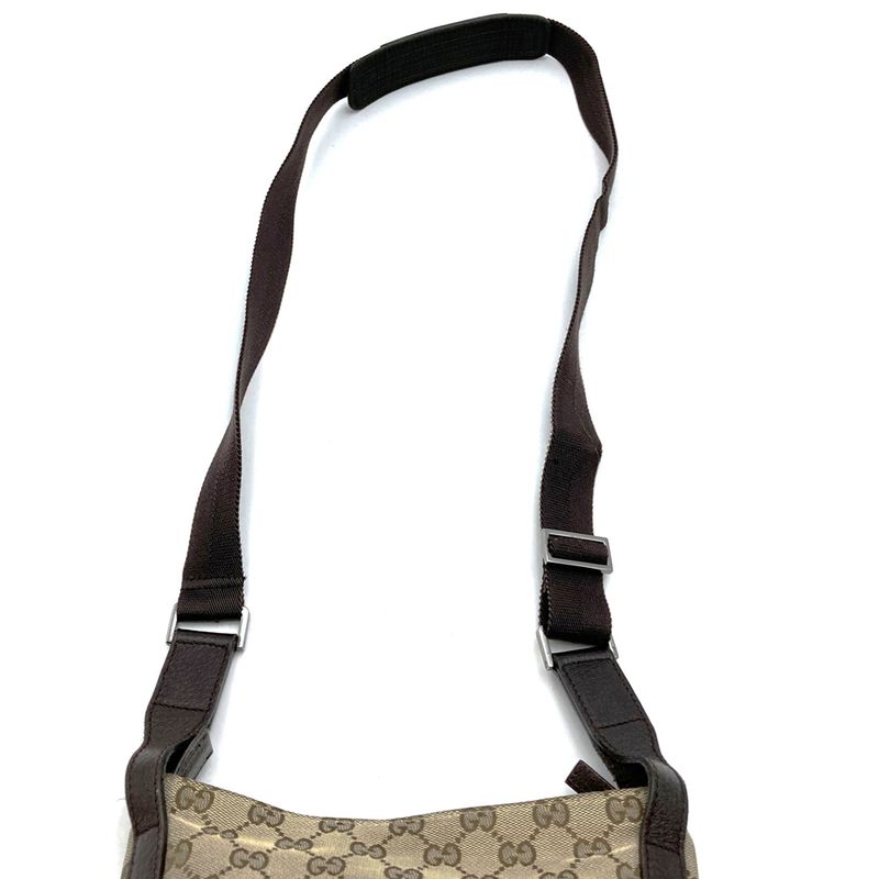 gucci 122793 Crossbody Shoulder Bag Beige/brown GG Canvas Branded