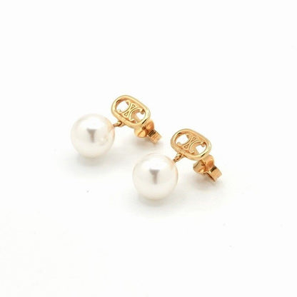 Celine Earrings Earring Gold Triomphe