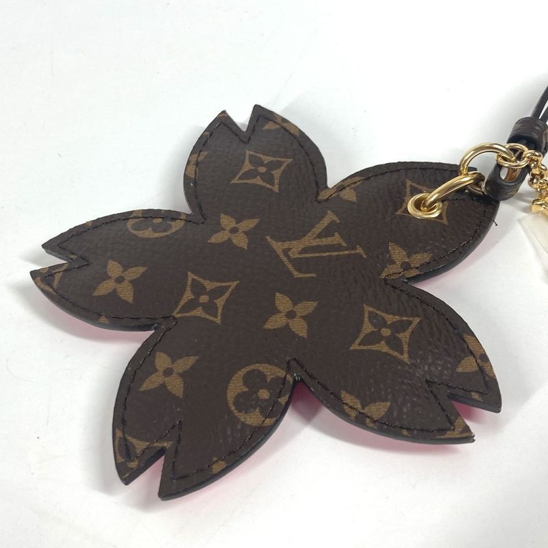 Louis Vuitton Bag Charm Cherry Blossom M02475 Monogram Canvas Brown