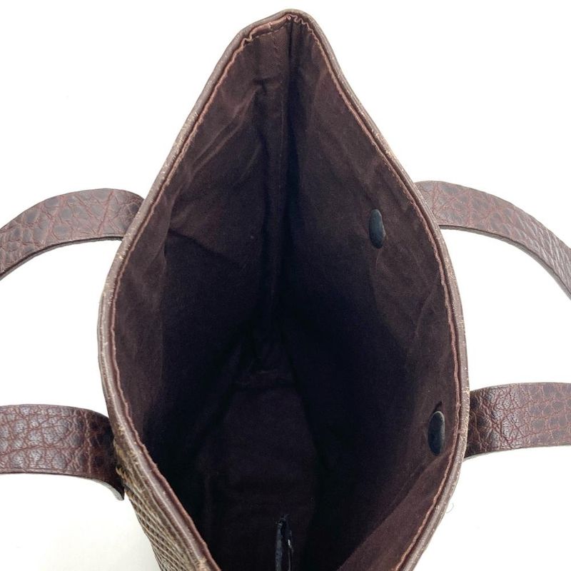 Hermes Amedava Diago PM Tote Bag Leather Polyester Brown Women