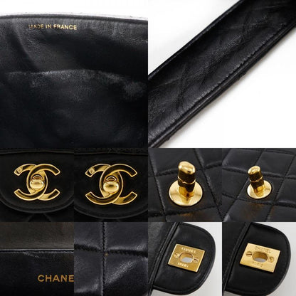 Chanel Double Face Matelasse Lambskin Black Ladies Handbag