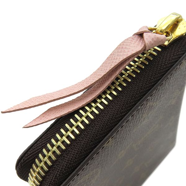 Louis Vuitton Long Wallet Portefeuille Clemence Monogram Canvas Rose Ballerine
