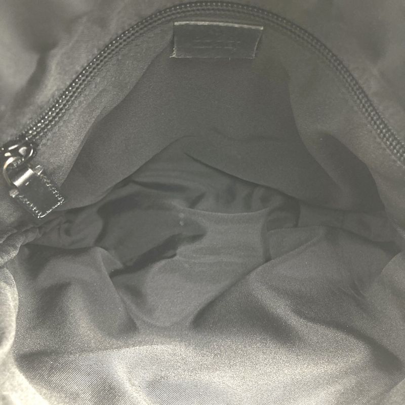 Gucci 019 0402 Tote Handbag GG Canvas Leather Black Simple Casual Ladies Men